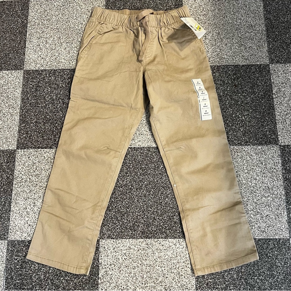 NWOT Cat & Jack Kids Khaki Pants Size 7